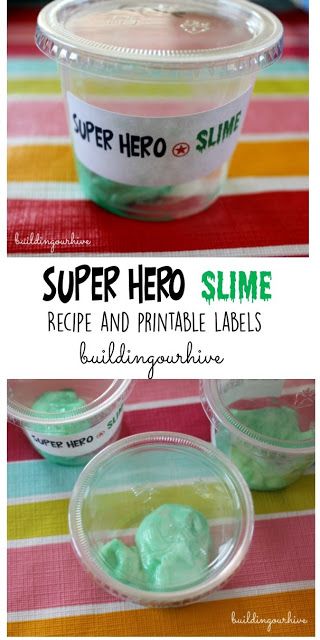 Super Hero Crafts, Superhero Camp, Super Hero Activities, Powder Laundry Soap, Superhero Vbs, Super Hero Day, Hero Crafts, Borax Powder, Making Slime