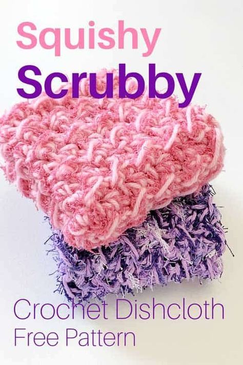 If you love crocheting and doing dishes, then this Squishy Scrubby Crochet Dishcloth Pattern and video is perfect for you! This pattern creates a cute and practical dishcloth that is sure to make washing dishes a lot more fun. The dishcloth is made with a soft cotton yarn, so it is gentle on your hands and dishes. It is also machine washable and dryable, so you can easily keep it clean. Dish Scrubbies Crochet Pattern Free, Homemade Slippers, Scrubby Yarn Patterns, Scrubby Yarn Crochet Patterns, Free Crochet Dishcloth, Scrubby Yarn Crochet, Scrubby Pattern, Crochet Dishcloth Pattern, Scrubbies Crochet