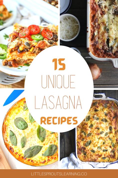 Non Traditional Lasagna Recipes, Unusual Lasagna Recipes, Alternative Lasagna Recipe, Different Lasagna Ideas, Deconstructed Lasagna Recipes, Different Lasagna Recipes, Unique Lasagna Recipes, Lasagna Noodles Ways To Use, Lasagna Alternative