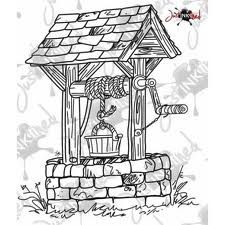 Wishing Well Tattoo Ideas, Well Drawing, Watercolour Beach, Building Drawings, Village Drawing, Fantasy Buildings, Painted Pebbles, Simple Drawings, Space Stuff