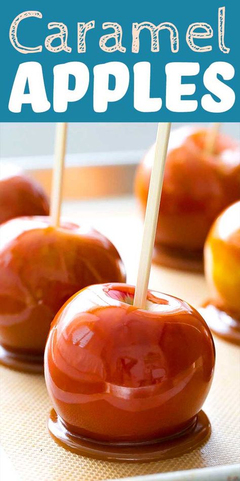 Caramel Apples Caramel Sauce For Apples, Halloween Caramel Apples, Caramel Homemade, Homemade Caramel Apples, Food Fall, Caramel Apples Homemade, Caramel Ingredients, Honey Caramel, Homemade Caramel Sauce