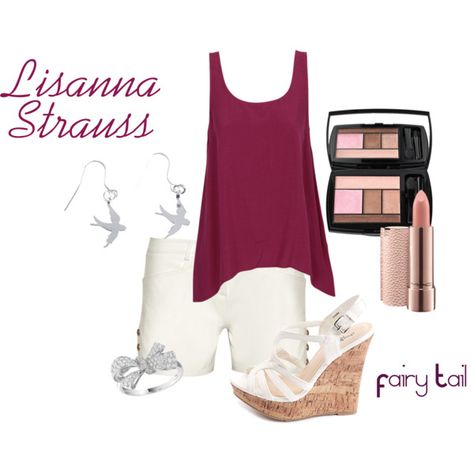 "Lisanna Strauss" by hairlikestarlight on Polyvore Fictional Clothes, Lisanna Strauss, Epic Clothes, Fairy Tail Cosplay, Fariy Tail, Fun Clothes, Anime Fashion, Fandom Fashion, Fandom Outfits