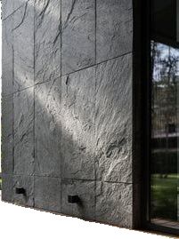 Stone Cladding Exterior Modern, Stone Cladding Exterior, Exterior Wall Cladding, Cladding Design, Stone Wall Cladding, Stone Wall Design, Exterior Wall Tiles, Facade Cladding, Stone Facade