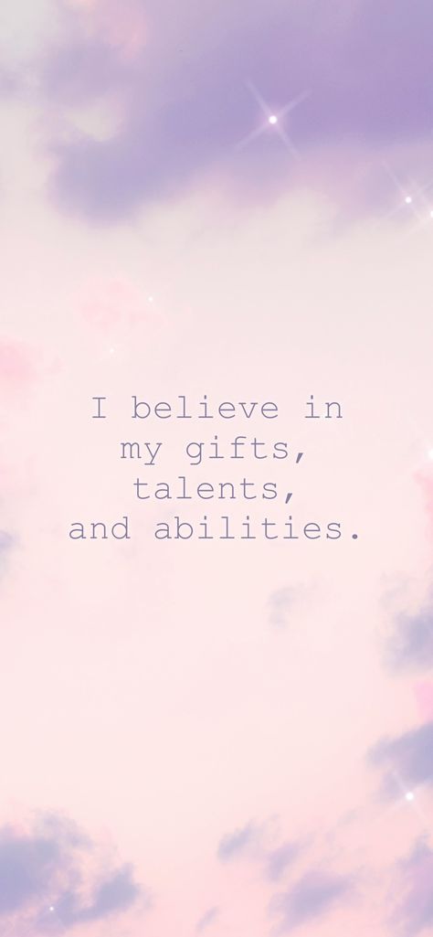 Talent Affirmations, I Am Talented Affirmations, I Am Talented, I Am Quotes, I Believe In Me, I Am Affirmations, Inspo Quotes, Dream Board, Inner Strength