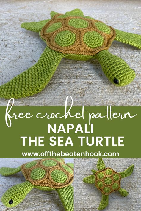 Sea Turtle Knitting Pattern, No Sew Crochet Sea Turtle, Cute Turtle Crochet Pattern Free, Crochet Sea Turtles Free Patterns, Amigurumi Sea Turtle Free Pattern, Turtles Crochet Pattern Free, Sea Turtle Amigurumi, Crochet Large Sea Turtle Pattern Free, Free Crochet Patterns For Turtles