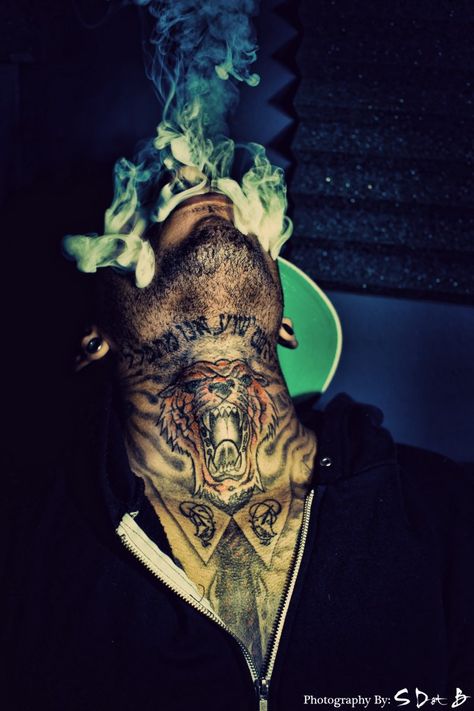 #KidInk #inked #inked #inkedmag #tattoo #tattoos #tiger #hebrew Taylor Gang, Photography Tattoo, Throat Tattoo, Ace Hood, Kid Ink, Behind Blue Eyes, 2 Chainz, Neck Tattoo For Guys, Neck Tattoos