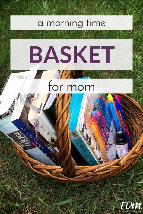 Mom Morning Basket, Morning Basket For Adults, Quiet Time Basket, Toddler Morning Basket, Morning Basket Ideas, Minimalist Homeschooling, Morning Boxes, Family Discipleship, Morning Baskets