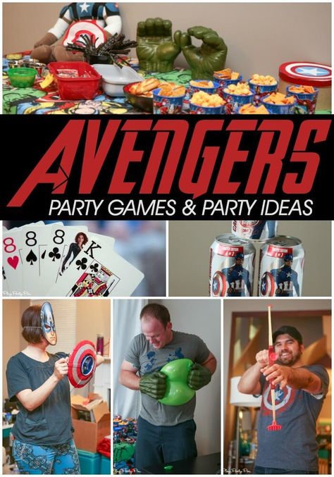 30th Birthday Party Games, Avenger Party, 30th Birthday Games, Hulk Birthday Parties, Marvel Birthday Party, Marvel Party, Hulk Birthday, Best Avenger, America Party