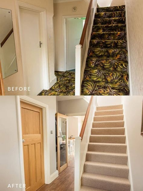 We know…we should have kept the carpet… 1970s House Renovation, 1950s House Renovation, Council House Renovation, 1960s House Renovation, Terraced House Interior, 1930 House Renovation, Small Terraced House, Fifi Mcgee, 1930s House Interior