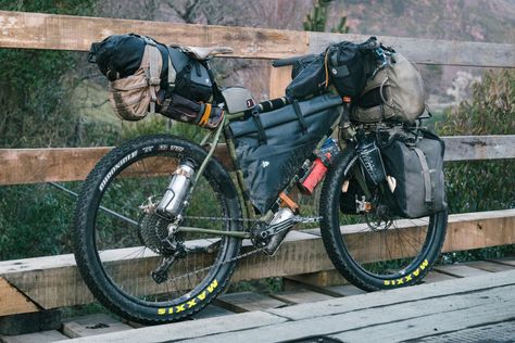 Two Years In… Packing for a Long-Term Bike Tour – Ryan Wilson | The Radavist | A group of individuals who share a love of cycling and the outdoors. Bike Touring Packing, Gravel Bike Bicycles, Winter In The Mountains, Bikepacking Gear, Bikepacking Bags, Touring Bicycles, Bicycle Travel, Dirt Roads, Biking Backpack