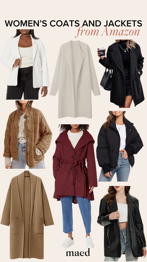 A cozy winter coat or jacket is a must-have in every 2024 winter wardrobe. Today MAED is sharing her favorite outerwear to shop from Amazon this winter season! From trench coats to puffer jackets, find the perfect look for your style and aesthetic. I make commissions for purchases made through the link in this pin. Denise Vasi, Quilted Coats, Amazon Fashion Finds, Long Cardigans, Light Layers, Amazon Beauty Products, Women's Coats And Jackets, Quilted Coat, Winter Jackets Women