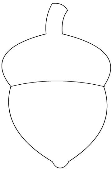 Acorns Crafts Preschool, Acorn Template Free Printable Clip Art, Acorn Printable Template, Acorn Patterns Free Printable, Acorn Template Free Printable, Acorn Stencil, Acorn Cutout, Acorn Outline, Acorn Crafts Preschool