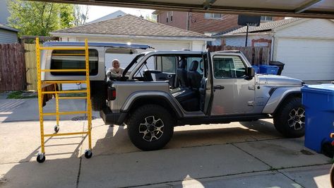 Jeep Top Lift, Jeep Wrangler Cargo Storage, Jeep Hardtop Storage, Jeep Wrangler Tops, Jeep Wrangler Camping, Jeep Wrangler Hard Top, Jeep Hard Top, Jeep Usa, Storage Carts