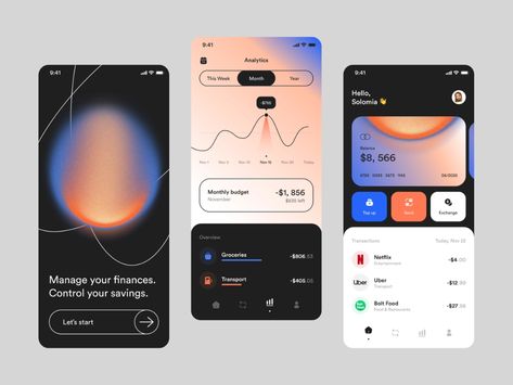 App Homepage, Application Ui Design, Mobile Banking App, Ui Ux 디자인, Ux App Design, App Design Layout, Mobile App Design Inspiration, App Interface Design, Finance App