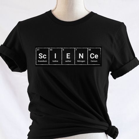 Science Christmas, Lab Scientist, Science T Shirt, Periodic Table Elements, Laboratory Scientist, Teacher Science, Funny Science Shirts, Table Elements, Christmas Science