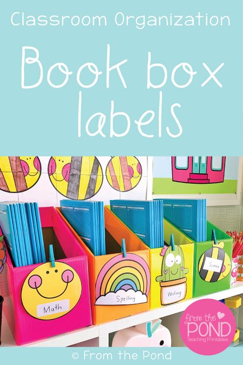 Book Box Labels, Summer School Crafts, Kindergarten Special Education, Kindergarten Classroom Decor, Diy Preschool, From The Pond, Preschool Classroom Decor, Classroom Organisation, Class Decoration