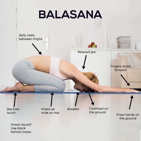 How To Do The Balasana And What Are Its Benefits Balasana Pose, Best Yoga For Beginners, Yoga Beginners, Sup Yoga, Frosé, Yoga Positions, Yoga Posen, Yoga Style, Basic Yoga