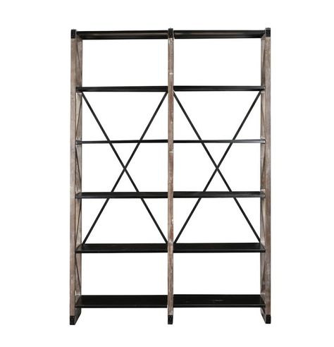 Colvin Etagere Bookcase Accent Bookshelf, Vertical Bookshelf, Bookshelf Room, Decorative Bookshelves, Bookcase With Glass Doors, Decorative Shelving, Reclaimed Wood Frames, White Wash Finish, Wood Bookshelves