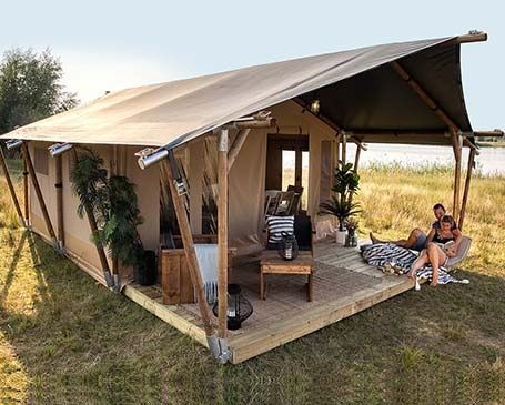 Glamping, Outdoor, Luxury, Safari Tents | Luxury Tent Specialists Wall Tent Living, Canvas Wall Tent, Tents Camping Glamping, Tent Platform, Bush Lodge, Backyard Tent, Glamping Cabin, Canvas Tents, Safari Camp