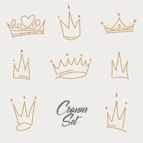 Simple Tiara Drawing, Crown Tattoo Aesthetic, Queen Crown Drawing Simple, How To Draw A Tiara, Crown Digital Art, Fire Crown Tattoo, Royal Doodles, Simple Crown Tattoo Design, Simple Crown Drawing