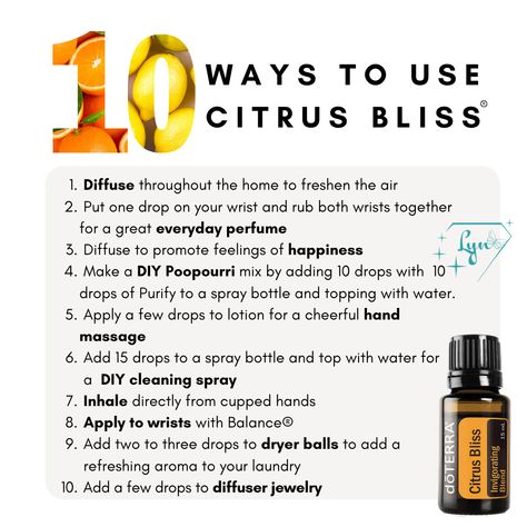 AS A doTERRA WHOLESALE CUSTOMER YOU CAN PURCHASE THE CITRUS BLISS BUNDLE (2 X 15ML CITRUS BLISS SAVE $23) AND RECEIVE FREE 30ML FRACTIONATED COCONUT OIL AND 6 ROLLER BOTTLES #goosebumpkindaday #graninavan #gogettergranny #gogivergranny #instagran #grangram #glamgran #grannypreneur #granpreneur #diamondlyn52 Dottera Oils, Emotional Therapy, Doterra Citrus Bliss, Diy Cleaning Spray, Healing Naturally, Doterra Oils Recipes, Acupuncture Clinic, Doterra Oil, Doterra Business