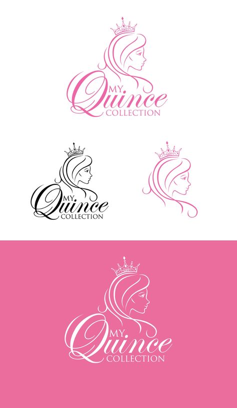 Design #88 by khingkhing | Design a logo for a national Quinceanera product company Mr And Ms Pageant Logo, Quinceañera Ideas, Luxury Wedding Photography, Country Music Artists, Company Logo Design, Instagram Ads, Name Design, Home Logo, Logo Design Contest