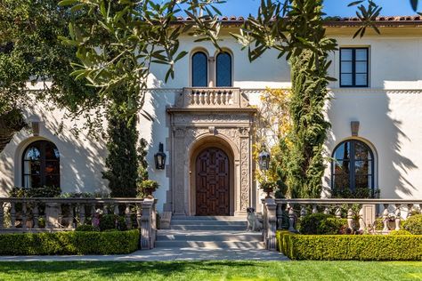 Ozzy Osbourne And Sharon, Mediterranean Revival Architecture, Mediterranean Revival Style, Mediterranean Revival, Arch Doorway, Villa Style, Sharon Osbourne, Mediterranean Architecture, Robb Report