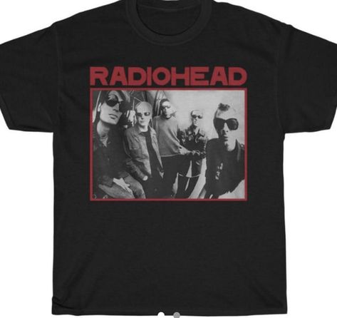 Radiohead Crop Top, Radiohead Tshirt Design, Radiohead Band, Radiohead T Shirt, Radiohead Graphic Tee, Vintage Radiohead Shirt, Radiohead, Band Tees, Vintage Tees