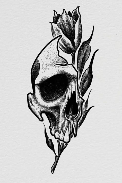 Aesthetic Skull Tattoo, Simple Skull Tattoo, Grinch Tattoo, Tattoo Ideas Back, Simple Neck Tattoos, Skull Pics, Mirror Tattoos, Back Drawing, Timeless Tattoo