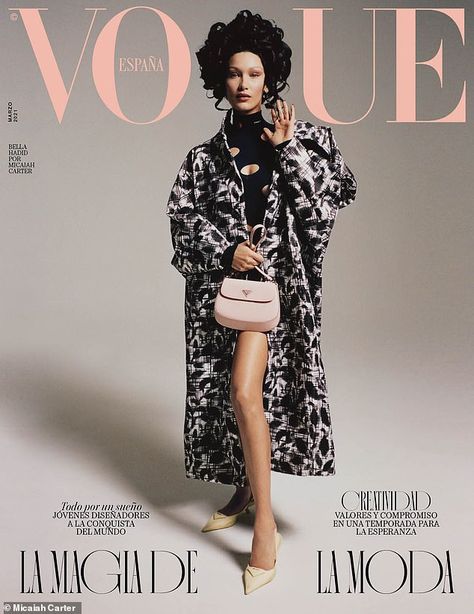 Bella Hadid plays up her smoldering legs in knee-high leather boots in new fashion shoot | Daily Mail Online Mert And Marcus, Mode Editorials, Vogue China, Vogue Spain, V Magazine, Vogue India, Img Models, Vogue Covers, Vogue Japan