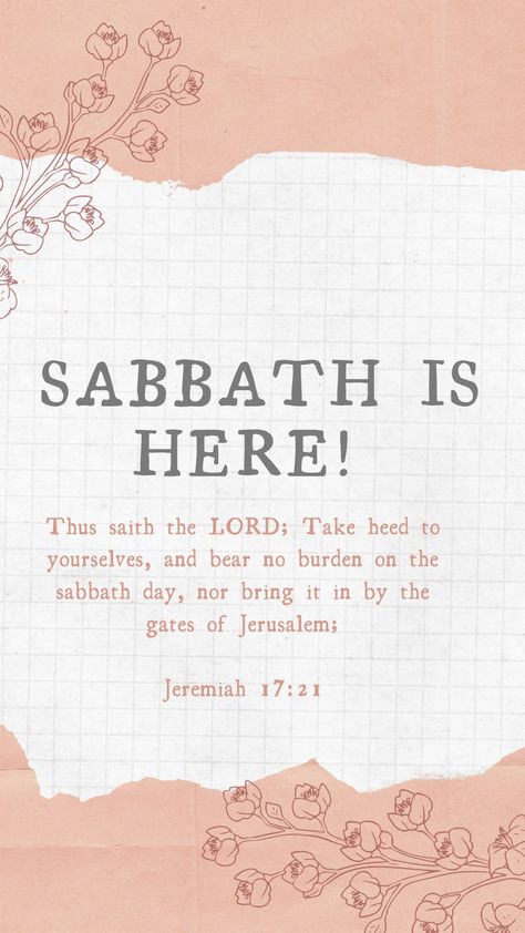 Girly Bible, Happy Sabbath Quotes, Jesus Wallpapers, Sabbath Quotes, God Inspiration, Journal Bible Quotes, Hebrew Roots, Journal Bible, Happy Sabbath