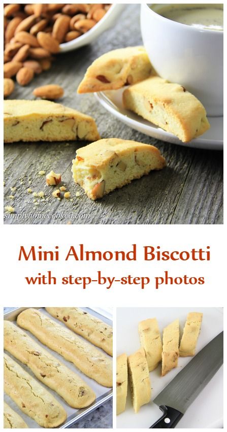 Mini almond biscotti made with coconut oil instead of butter. Perfect with coffee. Mini Biscotti Recipe, Mini Biscotti, Small Batch Biscotti, Lemon Almond Biscotti Recipe, Best Almond Biscotti Recipe, Almond Anise Biscotti Recipe Italian, Almond Amaretto Biscotti, Coconut Oil Coffee Recipe, Almond Biscotti Recipe