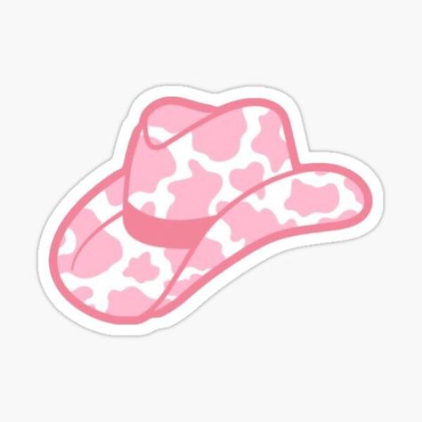 Pink Cowgirl Aesthetic, Preppy Aesthetic Wallpaper, Vinyl Record Art Ideas, Cow Print Wallpaper, Pink Cowboy Hat, Preppy Stickers, Cute Laptop Wallpaper, Animal Print Wallpaper, Pink Cowgirl