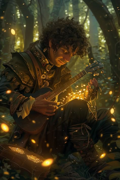 The Halfling Bard is a delightful creature with the heart of a hero, the soul of a minstrel, and the voice of an angel. Picture, if you will, a pint-sized troubadour with a lute in hand and a grin on their face. Dnd Halfling Character Art, D&d Bard, Halfling Aesthetic, Halfling Rpg, Halfling Warlock, Dungeons And Dragons Artwork, Bard Character Art, Greek God Oc, Halfling Character Art