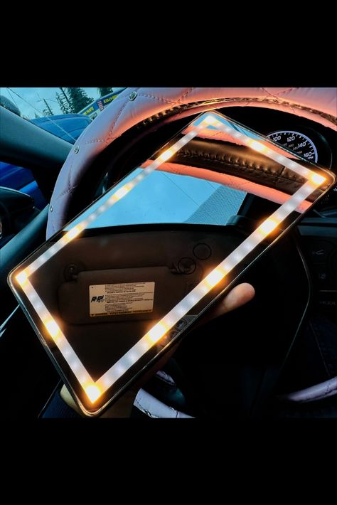 Get ready to transform your car into a glamorous sanctuary with the Touch on Screen LED Car Vanity Mirror. Illuminate your beauty like a goddess on the go! Click now to bring out your inner car queen!👑💄✨ Car Vanity Mirror, Mirror Magic, Stylish Car, Car Sun Visor, Car Suv, Cosmetic Mirror, Sun Visor, Makeup Mirror, Rear View Mirror