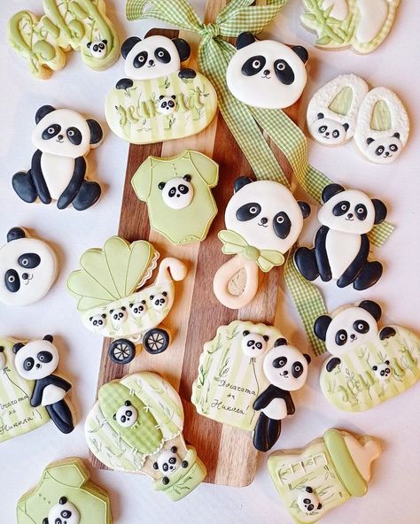 Panda Baby Shower Ideas, Panda Baby Shower Theme, Panda Food, Panda Cookies, Panda Baby Showers, Panda Theme, Panda Birthday Party, Panda Baby, Panda Birthday