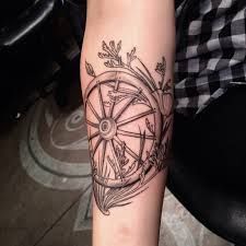 Wagon Wheel Tattoo, Ink Quotes, Wheel Tattoo, Song Tattoos, Cute Tats, Western Tattoos, Leo Tattoos, Mother Daughter Tattoos, Tattoos For Daughters