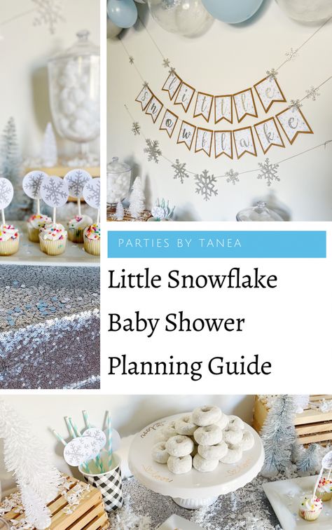 Snowflake Baby Shower Ideas, Snowman Baby Shower, Baby Shower Winter Wonderland, Baby Shower Planning Guide, Snowflake Is On The Way, Baby Boy Sprinkle, Nikki Baby, Winter Baby Shower Themes, Baby Shower Host