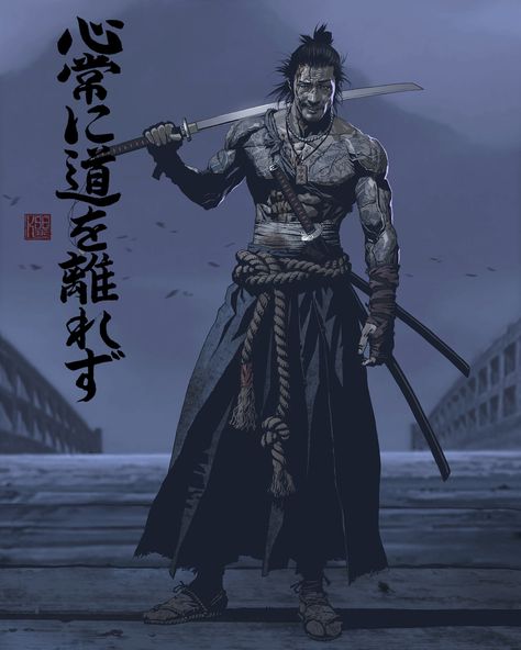 ArtStation - Samurai Seung Eun Kim, Samurai Concept, Ronin Samurai, Samurai Wallpaper, Afro Samurai, Cowboy Design, Samurai Artwork, Ninja Art, Dark Souls Art