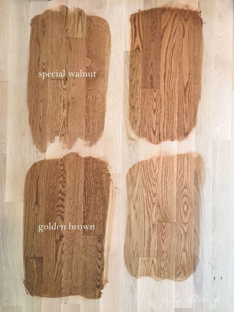 Wood stain colors for white oak hardwood floors #wood #floors #refinish #stain #colors #diy Hardwood Floor Stain Colors, Oak Floor Stains, Floor Stain Colors, Minwax Stain Colors, Wood Floor Stain Colors, Walnut Wood Floors, Cabin Building, Red Oak Hardwood Floors, Oak Wood Stain