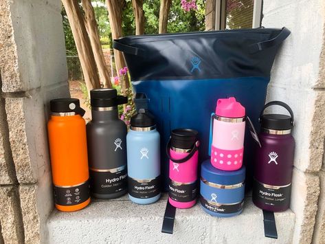 - Hydro Flask 40oz Wide Mouth with Flex Cap in Clementine - Hydro Flask 64oz Growler in Stone - Hydro Flask 32oz Wide Mouth with Staw Lid in Fog - Hydro Flask 16 oz with Flex Sip Lid in Watermelon - Hydro Flask Kids 12 oz Wide Mouth with Straw Lid in Plumeria - Hydroflask 20z Insulated Food Jar in Bilberry - Hydroflask 32oz With Mouth with Flex Cap in Eggplant - Hydroflask 20L Day Escape Cooler Pack in Harbor Packing A Cooler, Food Jar, Hydro Flask, Fall Collection, Wide Mouth, Fall Collections, Eggplant, Flask, Watermelon