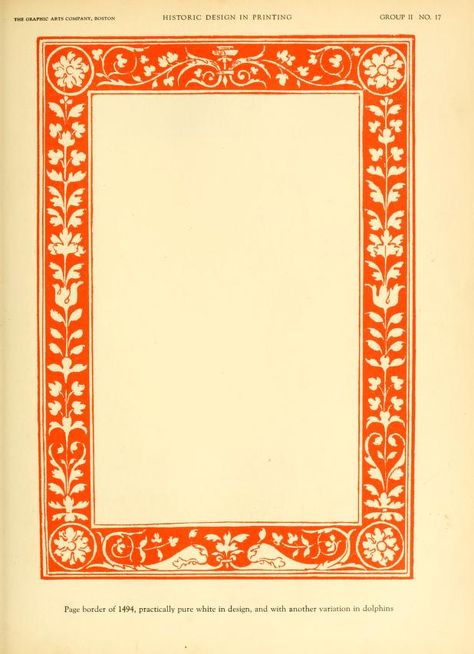 Historic design in printing; reproductions of book covers, borders, initials, decorations, printers' marks and devices comprising reference material for the designer, printer, advertiser and publisher; : Johnson, Henry Lewis : Free Download, Borrow, and Streaming : Internet Archive Journal Frame, Borders Books, Historic Design, Botanical Frame, Medieval Books, Vintage Borders, Architectural Prints, Illuminated Manuscripts, Illuminated Letters