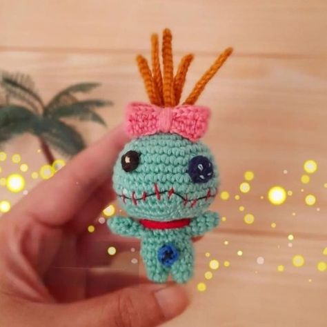 Crochet Scrump Amigurumi Pattern Scrump Crochet Pattern Free, Crochet Scrump Pattern Free, Free Scrump Crochet Pattern, Scrump Pattern, Crochet Scrump, Scrump Crochet Pattern, Hawaii Crochet, Pouch Pattern Free, Crochet Mini Stitch Disney