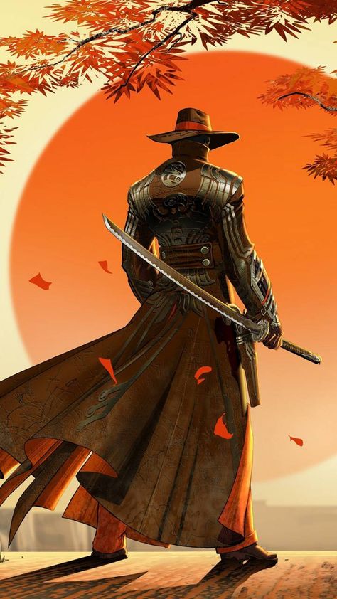 Samurai cowboy wallpaper by _Avispon217 - 8e - Free on ZEDGE™ Wolverine Cartoon, Guerriero Samurai, Arte Ninja, Samurai Wallpaper, Afro Samurai, Samurai Artwork, Ninja Art, Japanese Warrior, Hd Wallpaper Iphone