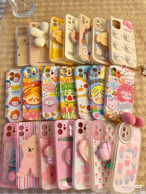 Casing Hp Aesthetic, Custom Phone Cases Diy, Iphone Case Collection, Hp Case, Girly Phone Cases, Kawaii Phone Case, Pretty Iphone Cases, Trendy Phone Cases, Pretty Phone Cases