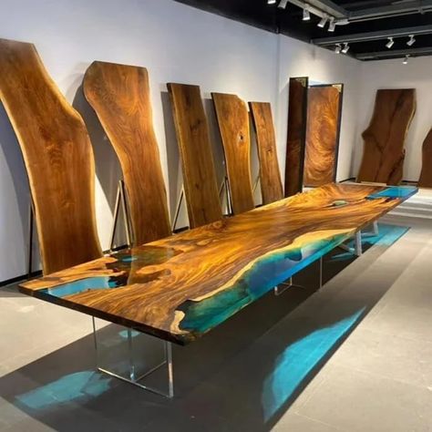 Amazon.com: Customized Large Epoxy Table, Blue Live Edge, Wooden Transparent Green Look, Resin Dining Table for 2, 4, 6, 8, Coffee Table, Living Room Table, Home Decor (28.5" Inches Tall, 60 x 30 Inches) : Home & Kitchen Dining Table For 2, River Dining Table, Resin Dining Table, Table For 2, Epoxy Coffee Table, Epoxy Tables, Unique Dining Tables, Epoxy Table Top, Coffee Table Top