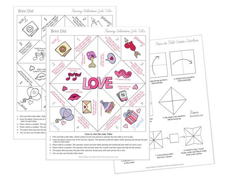 silly and fun fortune teller (cootie catcher) filled with kid appropriate Valentine jokes. Get the free printable Valentine Joke Teller for non-candy Valentines. #valentine #freeprintable #valentinesday #valentines Christmas Fortune Teller Free Printable, Paper Fortune Teller Ideas Funny, Valentine Fortune Teller, Fortune Cookie Valentine Printable, Printable Fortune Teller, Valentine Cootie Catcher Free Printable, Valentine Fortune Teller Printable, Valentine Jokes, Silly Valentines