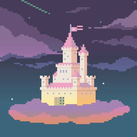 Castle Pixel Art, Cute Castle, Background Pixel, At Least I Tried, Candy Castle, Pony Games, 3d Pixel, Pixel Art Background, Drawing Things