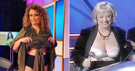 Nadia Sawalha, Wardrobe Fails, Funny Postcards, Lacy Bra, Celebrity News Gossip, Lifestyle Trends, Epic Fails, Women Set, Funny Photos