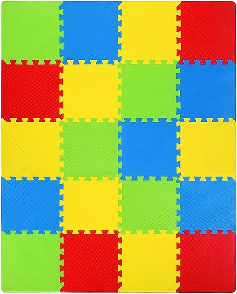 Kangler Kids Puzzle Play Mats, 20pcs Extra Large Colorful Foam Flooring Tiles, Interlocking Floor Mats with Borders for Children Infant Baby Crawling, Exercise, Playroom, Play Area, Baby Nursery Interlocking Floor Mats, Foam Floor Tiles, Baby Crawling, Foam Flooring, Bloxburg Decals, Flooring Tiles, Crawling Baby, Bloxburg Decal Codes, Play Mats